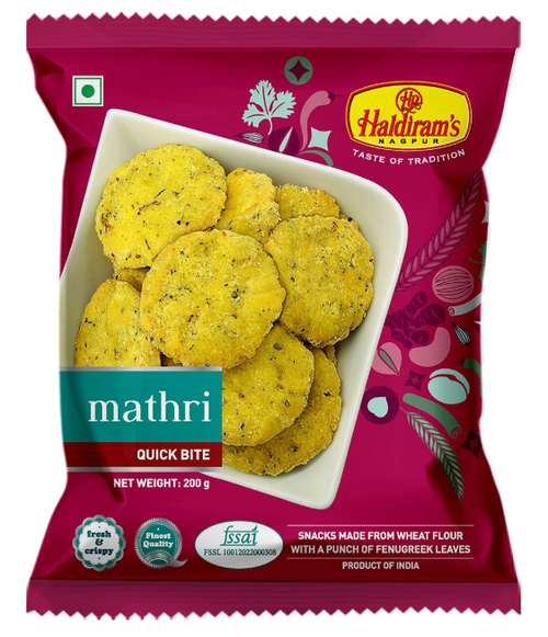 T HALDIRAM'S Mathri 200g EX